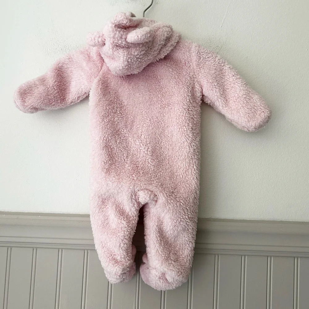 Carter's Soft Pink Fleece Footed Coverall newborn